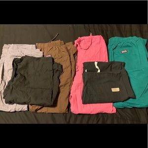 Lot of 6 scrubs pants, size small